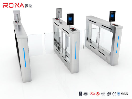 Турникет ворот качания читателя карты распознавания лиц с безщеточным датчиком 6 пар мотора DC24