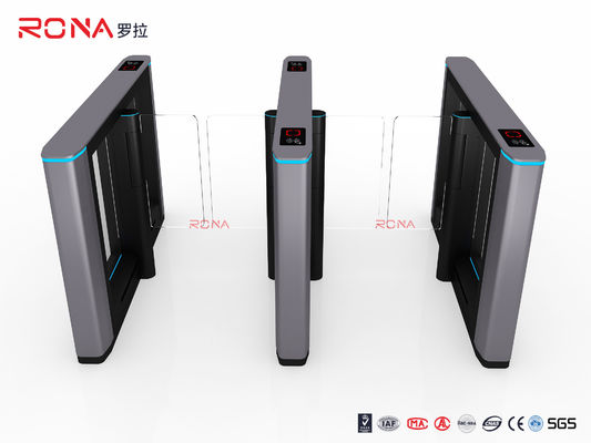 Нержавеющая сталь двунаправленная скоростная дверь с системой отпечатков пальцев